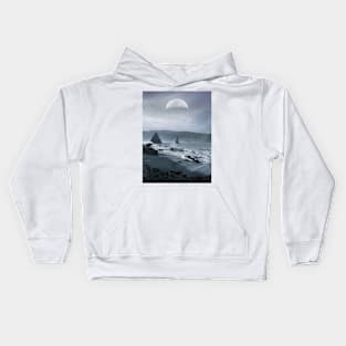 Foggy Beach Kids Hoodie